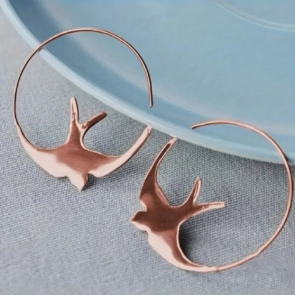 Bird Hoop Earrings N1936